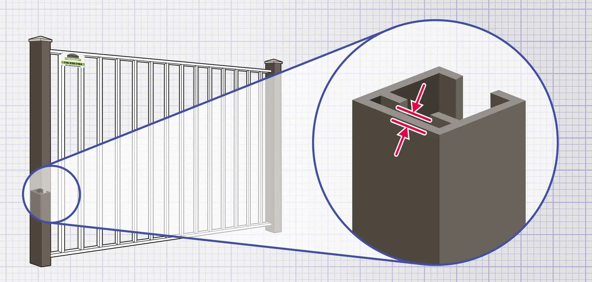 Southborough MA Aluminum fence Posts installation company