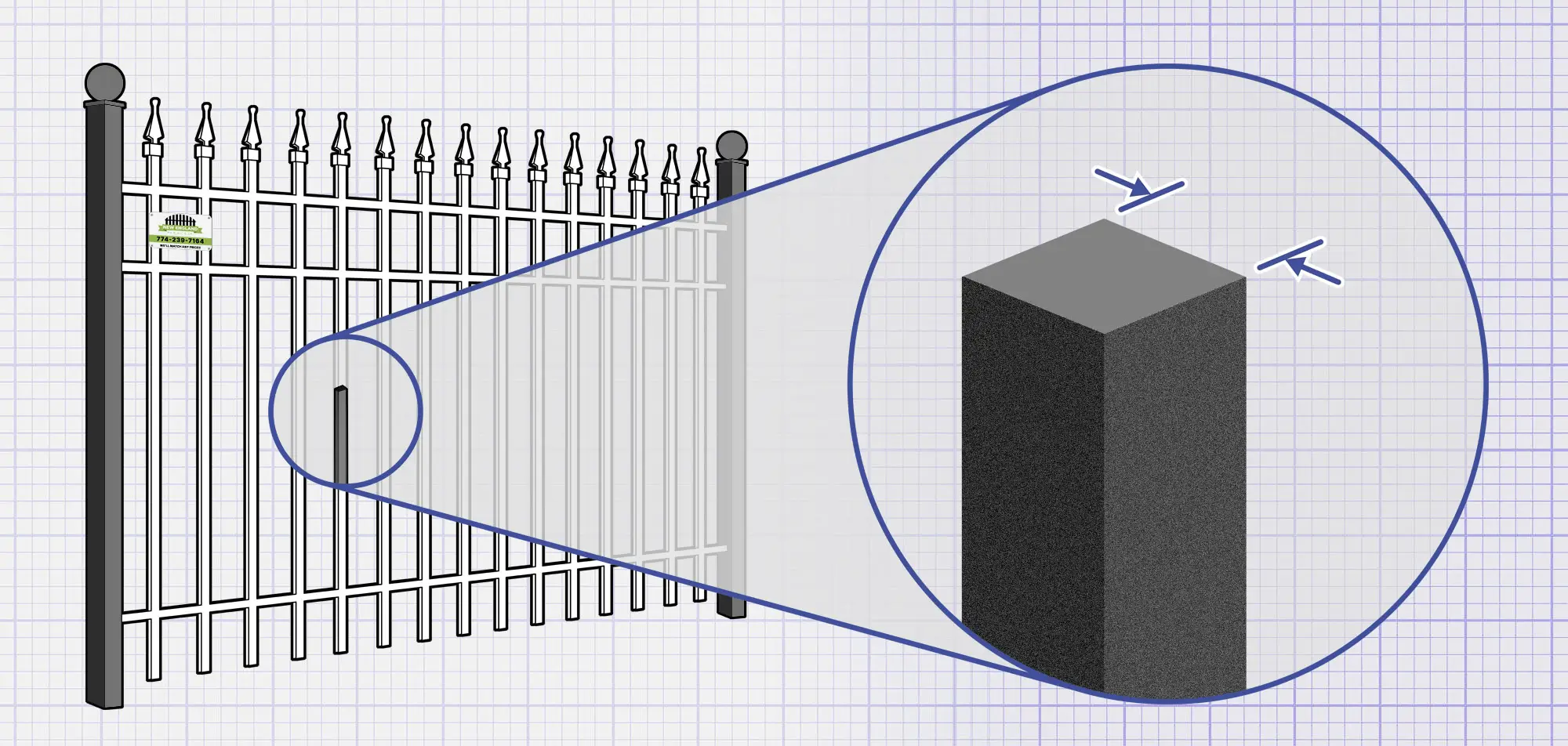 Southborough MA Wrought Iron fence Pickets installation company