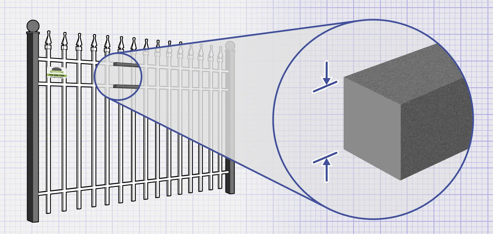 Southborough MA Wrought Iron fence Rails installation company