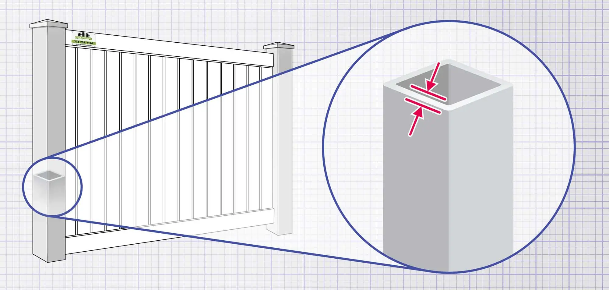 Southborough MA Vinyl fence Posts installation company