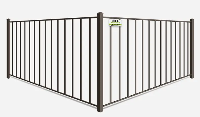 2 rail Wrought Iron fence contractor in Southborough MA