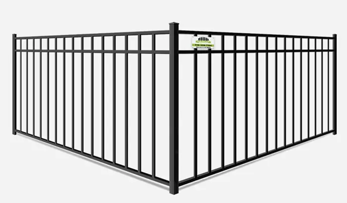 Strong metal fence installed with 3 rails in Southborough MA