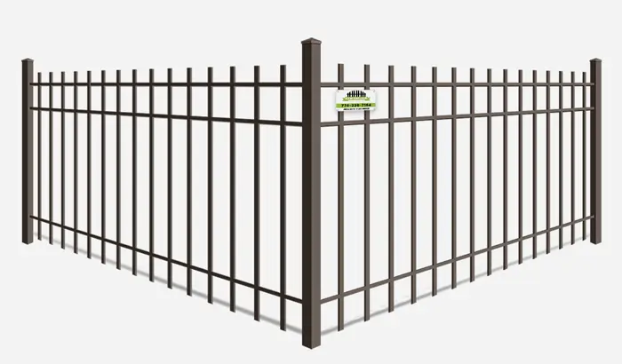 Extended picket Wrought Iron fence company in Southborough MA