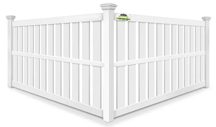 Semi-privacy vinyl fence