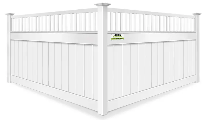 Decorative spindle top vinyl fence company in Southborough MA