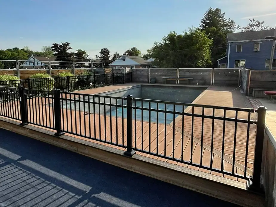 Aluminum pool fencing in Southborough Massachusetts