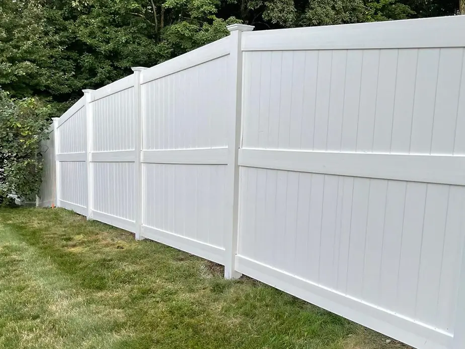 Vinyl privacy fencing in Southborough Massachusetts