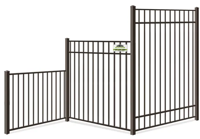 Aluminum fence height options Southborough MA