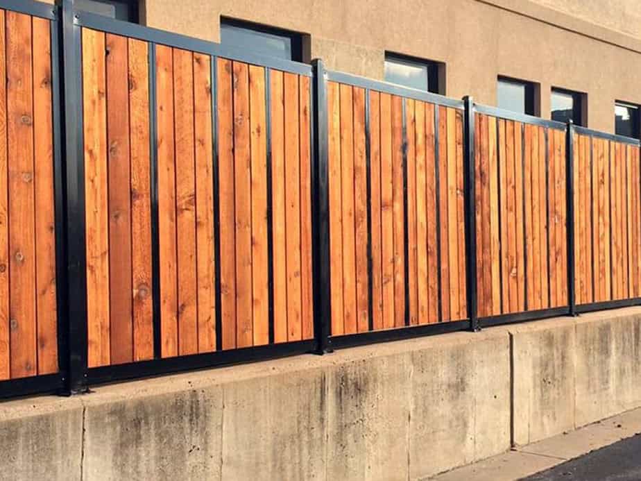 mixed material fence Concord Massachusetts