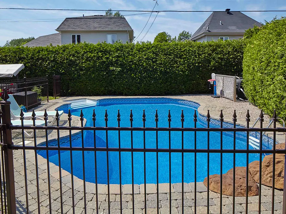 Pool Fence Example in Southborough Massachusetts